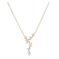 Diamond Blossom 18ct Rose Gold Necklace