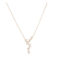 Diamond Blossom 18ct Rose Gold Necklace