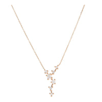 Diamond Blossom 18ct Rose Gold Necklace