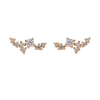 Diamond Blossom 18ct Rose Gold Earrings