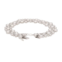 Diamond Three Strand 18ct White Gold Bracelet