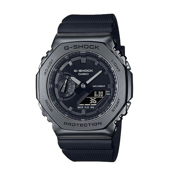 Casio G-Shock All Black Metal Cover Series Quartz Watch GM-2100BB-1AER