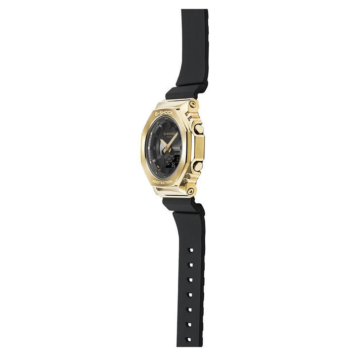 Casio G-Shock Black x Gold 2100 Series Quartz Watch GM-S2100GB-1AER