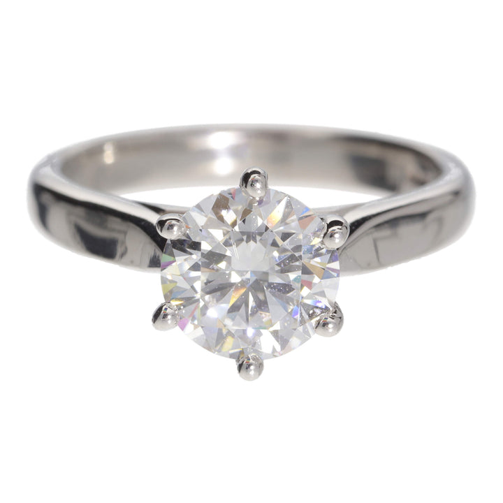Diamond 1.51ct E SI1 Platinum Solitaire Ring - Michael Jones Jeweller