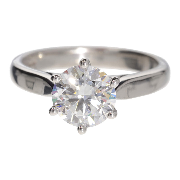 Diamond 1.51ct E SI1 Platinum Solitaire Ring - Michael Jones Jeweller