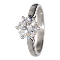 Diamond 1.51ct E SI1 Platinum Solitaire Ring - Michael Jones Jeweller