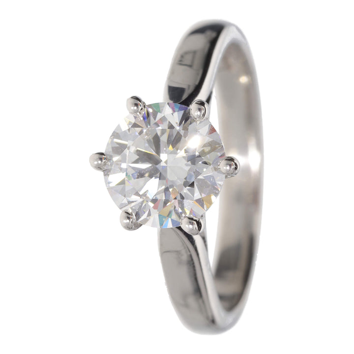 Diamond 1.51ct E SI1 Platinum Solitaire Ring