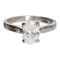 Lab Grown Diamond 1.21ct D VVS2 Platinum Solitaire Ring - Michael Jones Jeweller