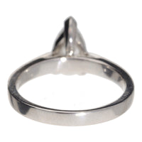 Lab Grown Diamond 1.23ct E VVS1 Platinum Pear Cut Solitaire Ring - Michael Jones Jeweller