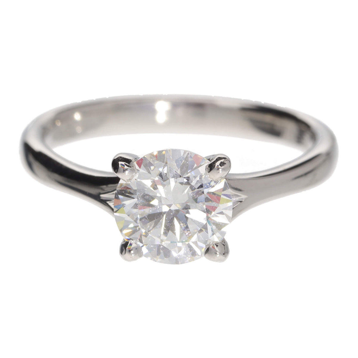 Diamond 1.20ct G VS2 Platinum Solitaire Ring - Michael Jones Jeweller