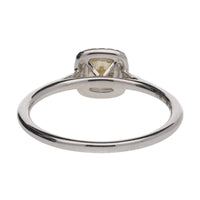 Yellow Diamond 18ct Yellow and White Gold Cluster Ring