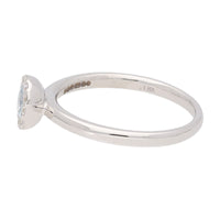 Aquamarine and Diamond 18ct White Gold Ring - Michael Jones Jeweller