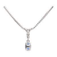 Sapphire and Diamond 0.58ct Pendant - Michael Jones Jeweller