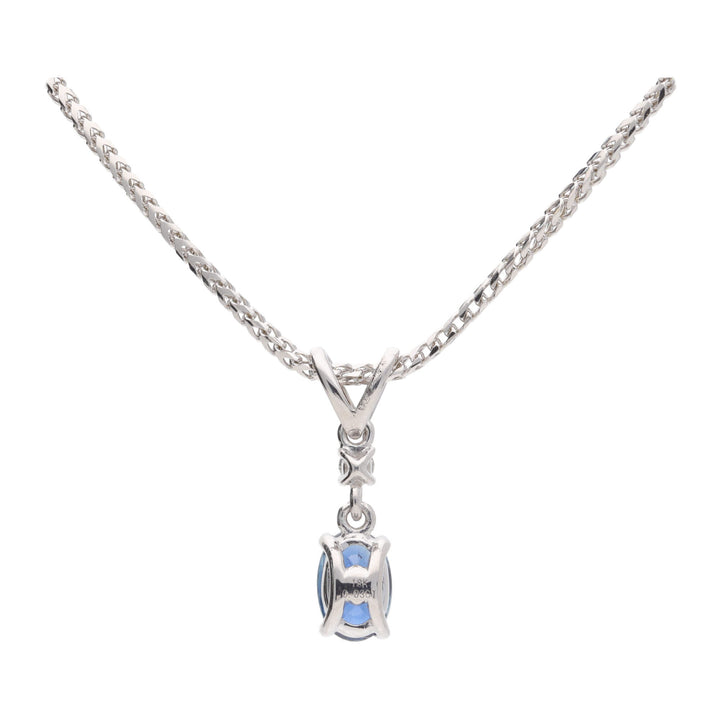 Sapphire and Diamond 0.58ct Pendant - Michael Jones Jeweller