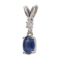 Sapphire and Diamond 0.58ct Pendant - Michael Jones Jeweller