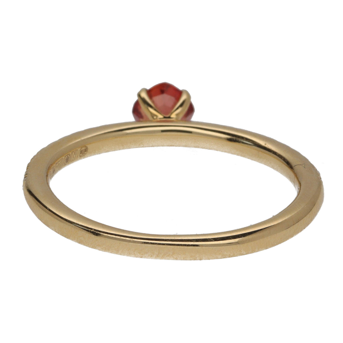 Ntinga Orange Sapphire and Diamond 18ct Yellow Gold Ring - Michael Jones Jeweller