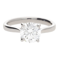 Diamond 1.70ct G VS2 Platinum Single Stone Ring - Michael Jones Jeweller