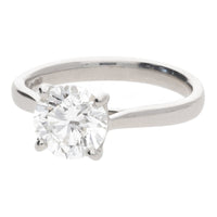 Diamond 1.70ct G VS2 Platinum Single Stone Ring - Michael Jones Jeweller