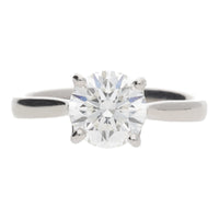 Diamond 1.70ct G VS2 Platinum Single Stone Ring - Michael Jones Jeweller