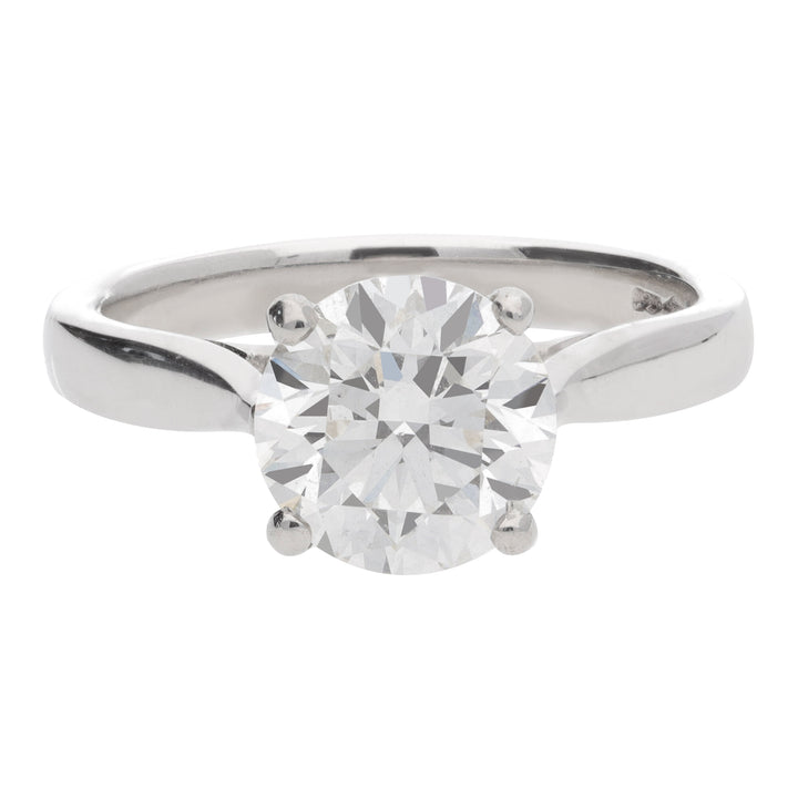 Diamond 2.02ct G SI1 Platinum Single Stone Ring - Michael Jones Jeweller