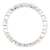 Diamond 18ct White Gold Scroll Design Full Eternity Ring