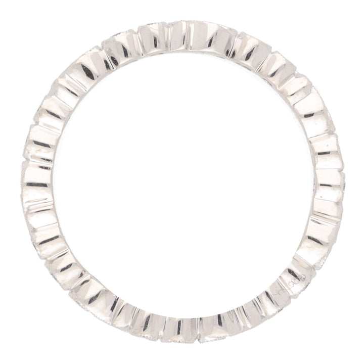 Diamond 18ct White Gold Scroll Design Full Eternity Ring