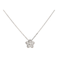 Diamond 0.26ct Flower 18ct White Gold Necklace - Michael Jones Jeweller