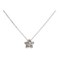 Diamond 0.26ct Flower 18ct White Gold Necklace - Michael Jones Jeweller