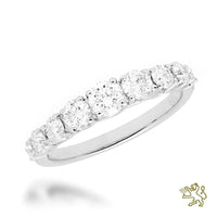 Diamond 1.00ct 18ct White Gold Half Eternity Ring - Michael Jones Jeweller