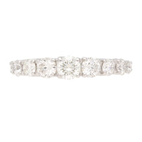 Diamond 1.00ct 18ct White Gold Half Eternity Ring - Michael Jones Jeweller