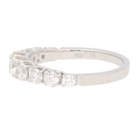 Diamond 1.00ct 18ct White Gold Half Eternity Ring - Michael Jones Jeweller