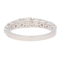 Diamond 1.00ct 18ct White Gold Half Eternity Ring - Michael Jones Jeweller