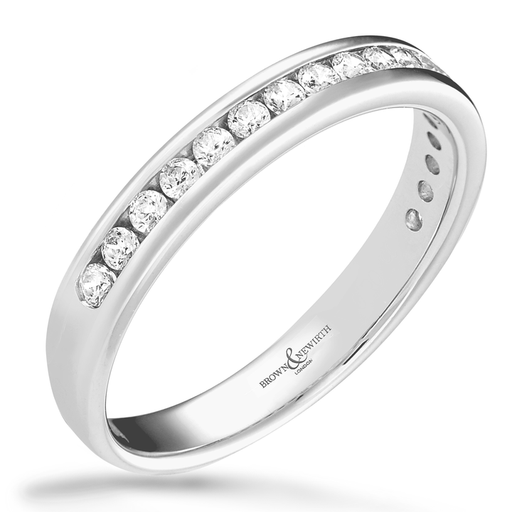 Diamond 0.20ct Synergy Platinum Half Eternity Ring