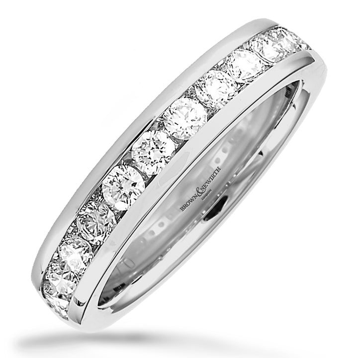 Diamond 0.75ct Synergy Platinum Half Eternity Ring
