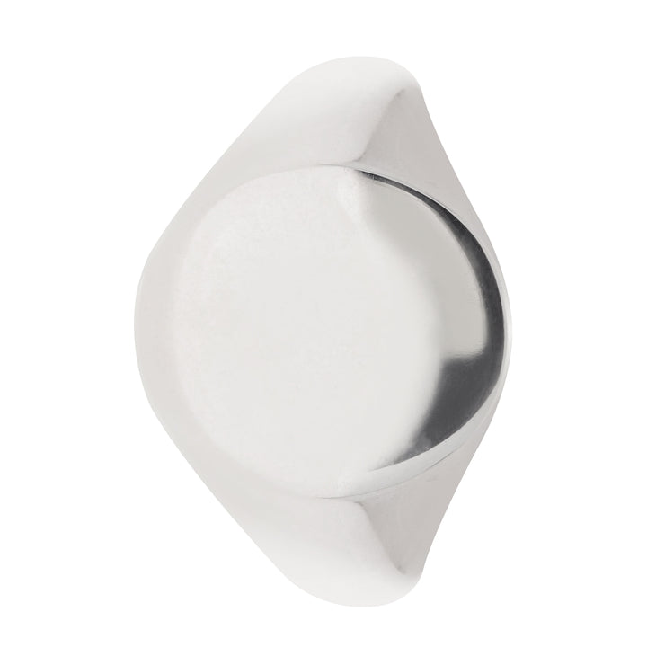 Oval Silver Argentium Signet Ring - Michael Jones Jeweller
