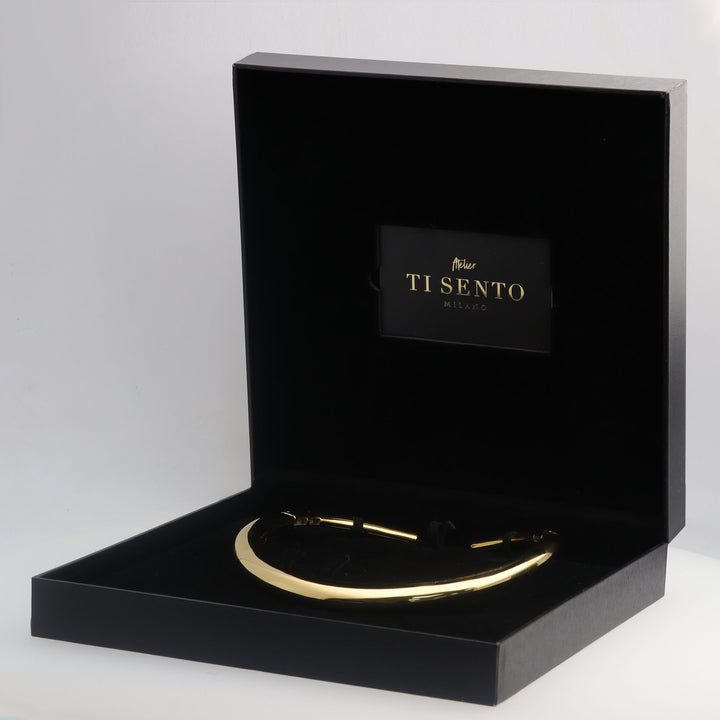 Ti Sento Rigid Polished Collar - Michael Jones Jeweller