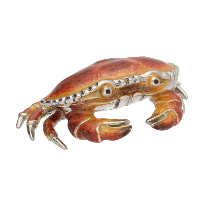 Saturno Silver Enamel Crab ST248-2