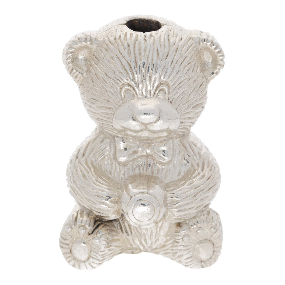 Silver Teddy Bear Candle Holder - Michael Jones Jeweller