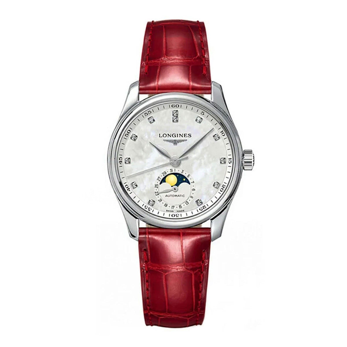 Longines MASTER COLLECTION 34mm Moonphase Automatic Watch L24094872 - Michael Jones Jeweller