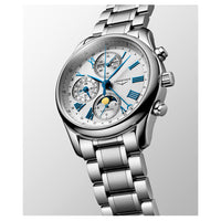 Longines MASTER COLLECTION Automatic Moonphase Chronograph 40mm Watch L26734716 - Michael Jones Jeweller