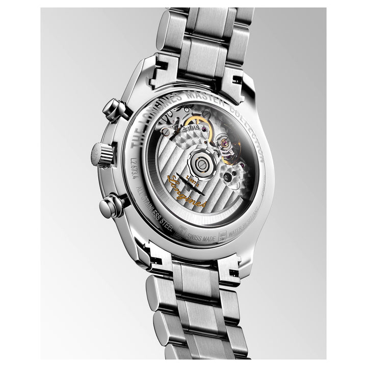 Longines MASTER COLLECTION Automatic Moonphase Chronograph 40mm Watch L26734716 - Michael Jones Jeweller