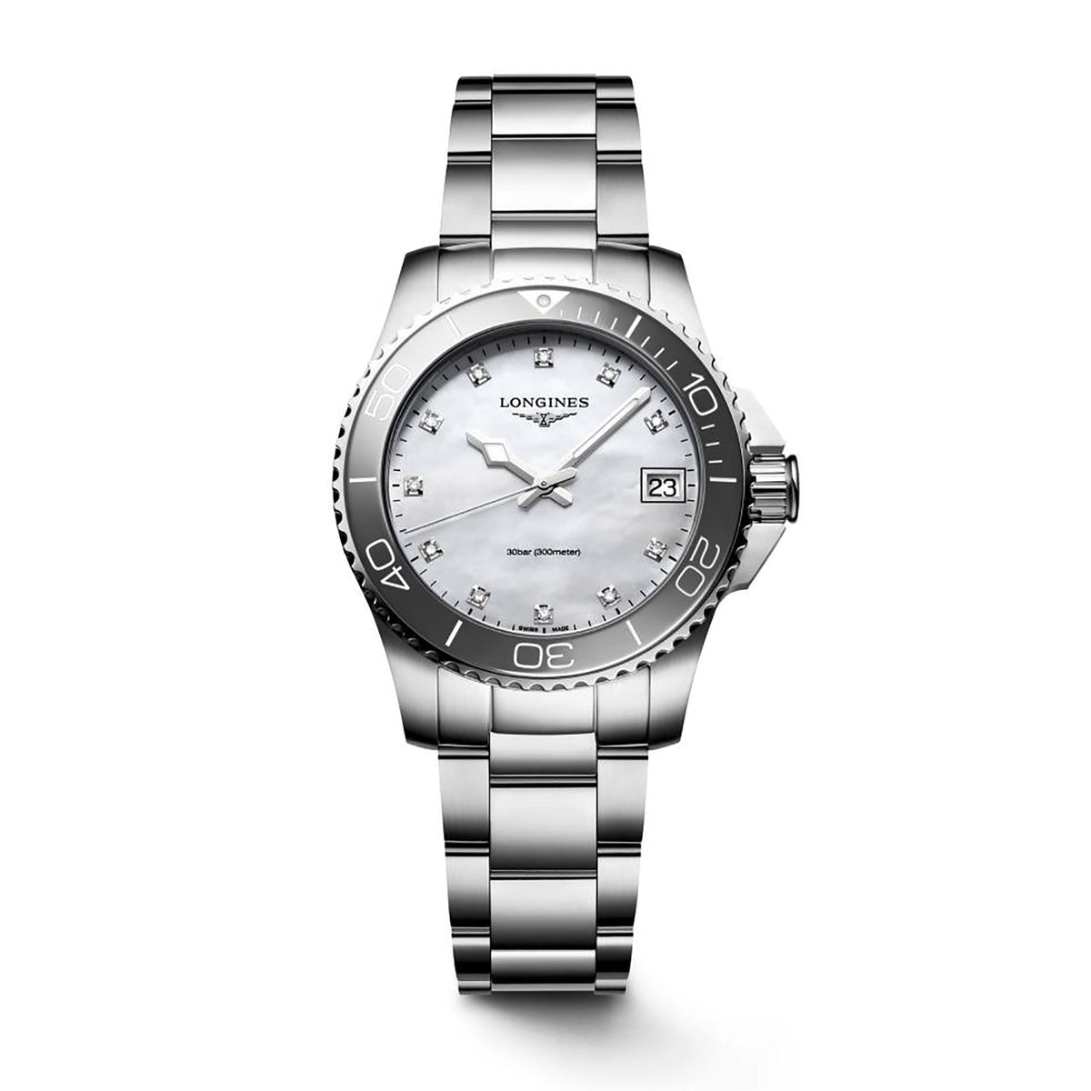 Longines HYDROCONQUEST 32mm Quartz Watch L33704876 - Michael Jones Jeweller
