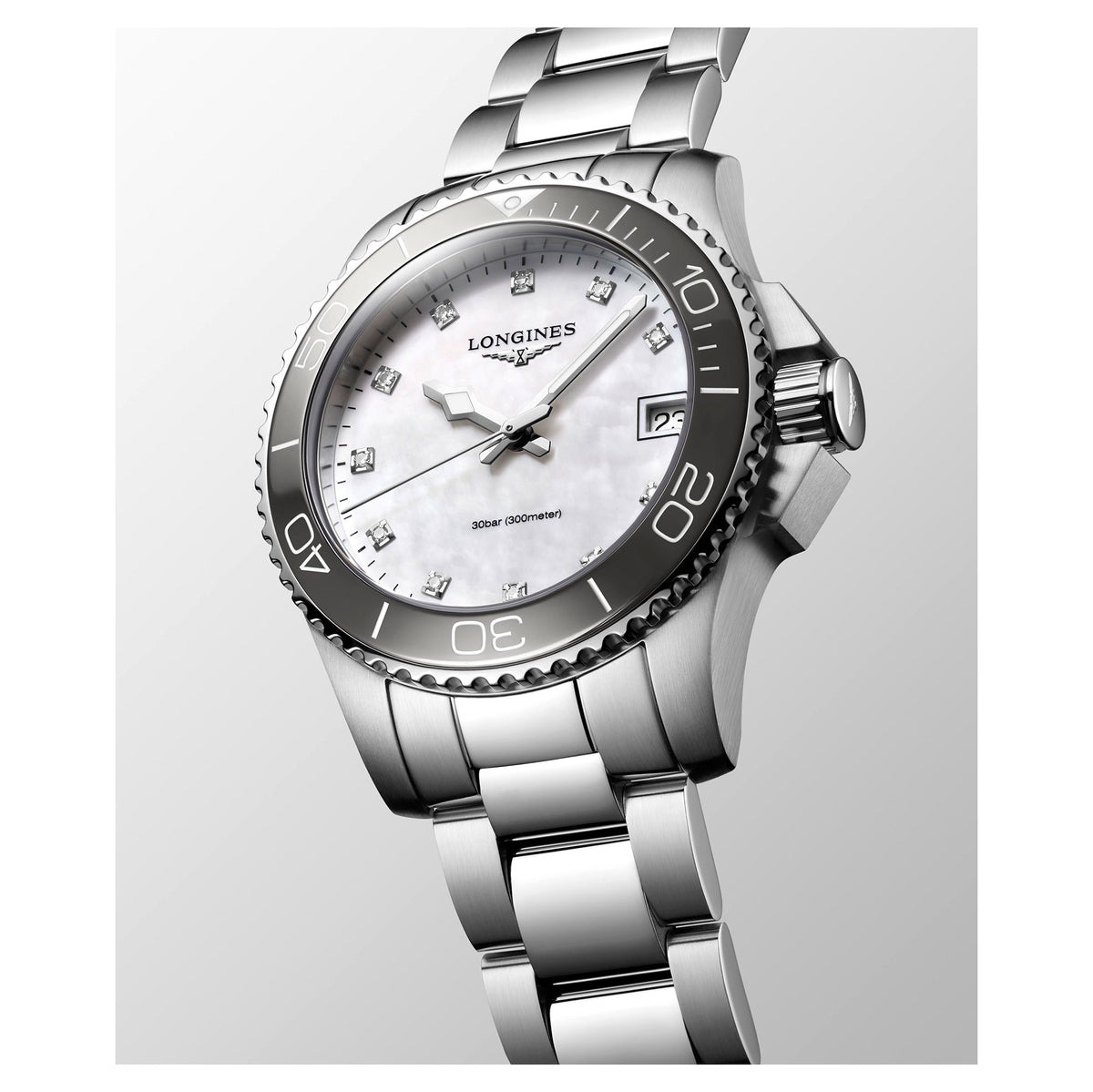 Longines HYDROCONQUEST 32mm Quartz Watch L33704876 - Michael Jones Jeweller
