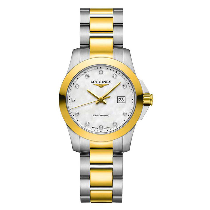 Longines CONQUEST 29.5mm Quartz Watch L33763877 - Michael Jones Jeweller