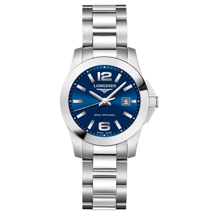 Longines CONQUEST 29.5mm Quartz Watch L33764966 - Michael Jones Jeweller