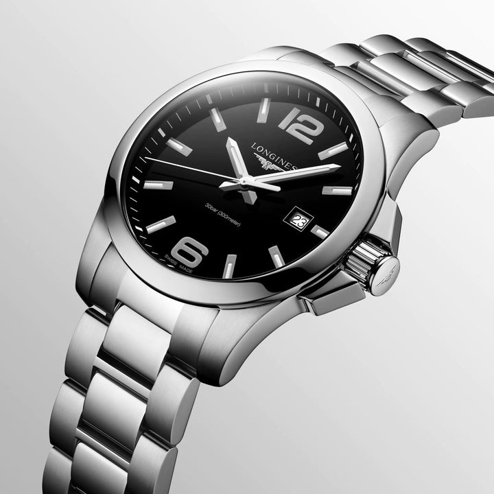 Longines CONQUEST 43mm Quartz Watch L37604566 - Michael Jones Jeweller