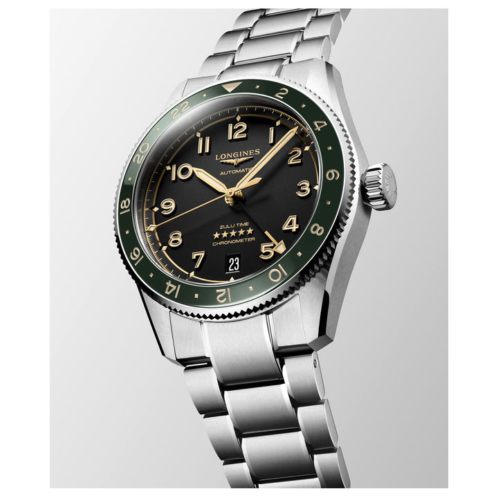 Longines SPIRIT ZULU TIME Automatic 39mm Watch L38024636 - Michael Jones Jeweller