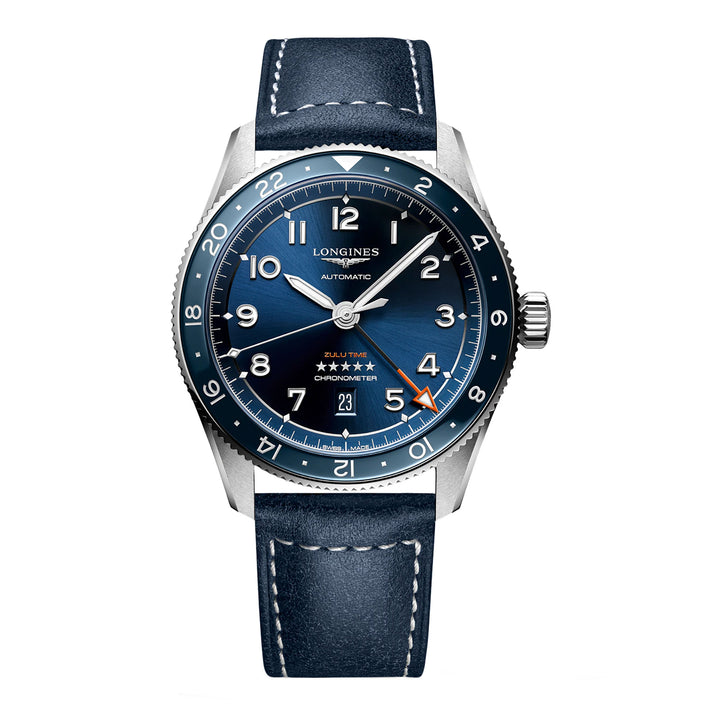 Longines SPIRIT ZULU TIME 42mm Automatic Watch L38124932 - Michael Jones Jeweller