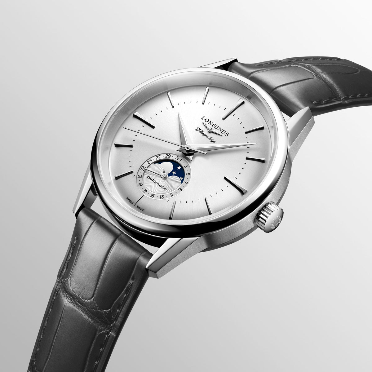 Longines FLAGSHIP HERITAGE 38.5mm Automatic Watch L48154722 - Michael Jones Jeweller