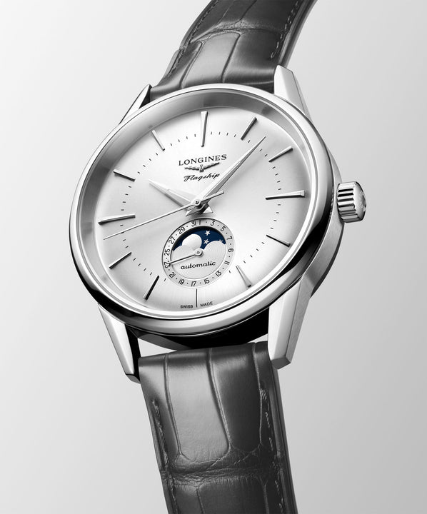 Longines FLAGSHIP HERITAGE 38.5mm Automatic Watch L48154722 - Michael Jones Jeweller